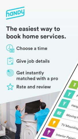 Handy — Book home services для Android — скриншот 1