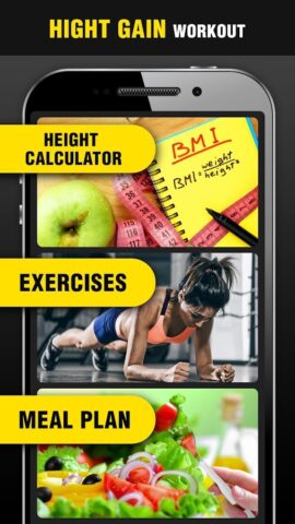 Height Increase Exercises App для Android — скриншот 1