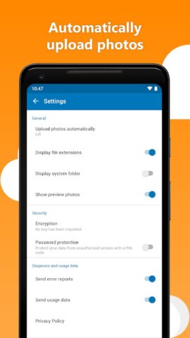 HiDrive для Android — скриншот 4