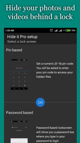 Прячьте фото — Hide it Pro для Android — скриншот 1