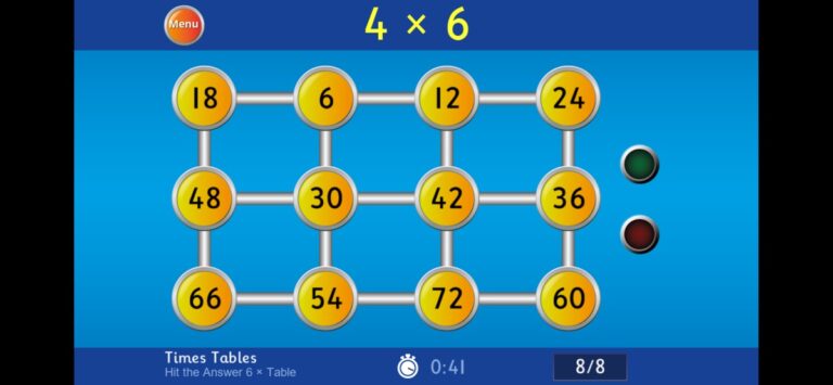 Hit the Button Maths для iOS — скриншот 1