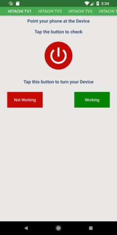 Hitachi Remote Control для Android — скриншот 4
