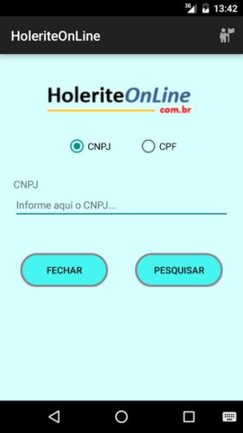HoleriteOnLine для Android — скриншот 1