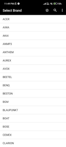 Пульты музыкальной системы для Android — скриншот 1