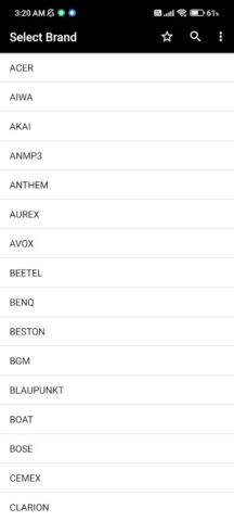 Пульты музыкальной системы для Android — скриншот 2