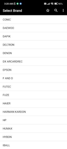 Пульты музыкальной системы для Android — скриншот 3