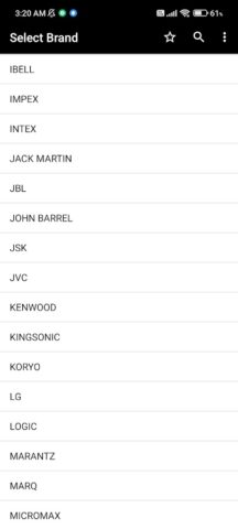 Пульты музыкальной системы для Android — скриншот 4