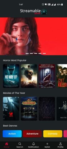 Horror Movies для Android — скриншот 2