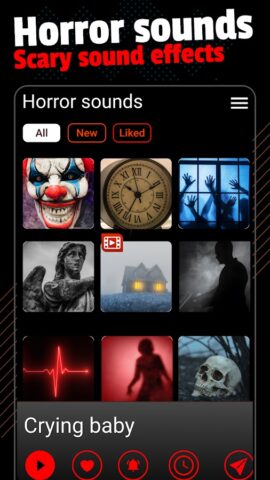 Horror Sounds Effects для Android — скриншот 5