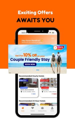 Hourly Rooms Hotel Booking App для Android — скриншот 3