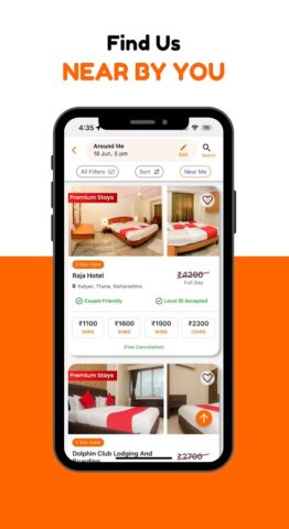Hourly Rooms Hotel Booking App для Android — скриншот 4