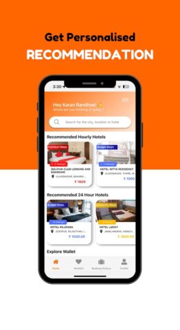 Hourly Rooms Hotel Booking App для Android — скриншот 5