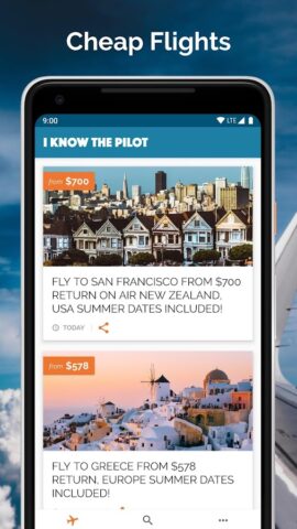 I Know The Pilot: Flight Deals для Android — скриншот 1