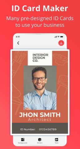 ID Card Maker — Employee Card для Android — скриншот 3