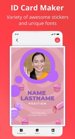 ID Card Maker — Employee Card для Android — скриншот 4