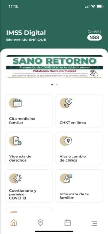 IMSS Digital для Android — скриншот 1