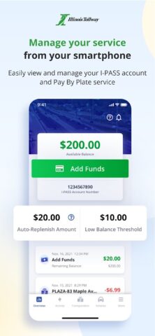 Illinois Tollway для Android — скриншот 3