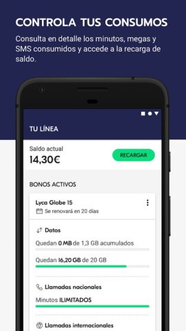 Mi Lyca — Área de cliente для Android — скриншот 2