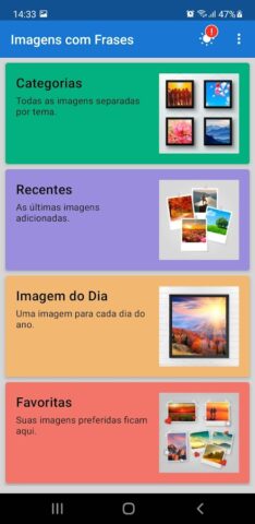 Imagens com Frases для Android — скриншот 1