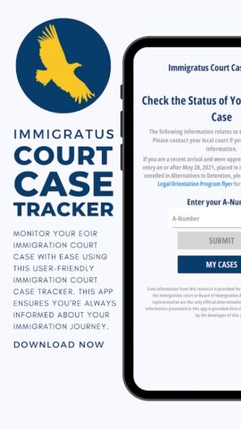 Immigratus Court Case Info для Android — скриншот 1
