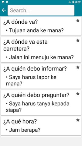 Indonesian — Spanish для Android — скриншот 4