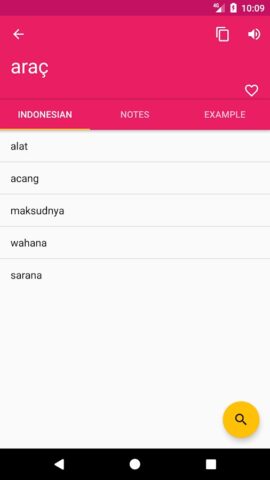 Indonesian Turkish Dictionary для Android — скриншот 2