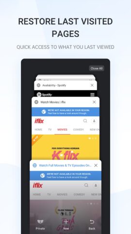 Internet Browser для Android — скриншот 2