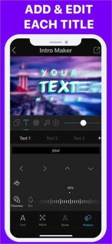 Intro + 3D Movie Trailer Maker для iOS — скриншот 3