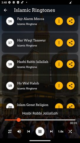 Islamic Ringtones для Android — скриншот 5
