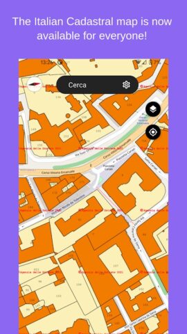 Italian Cadastral Map для Android — скриншот 1