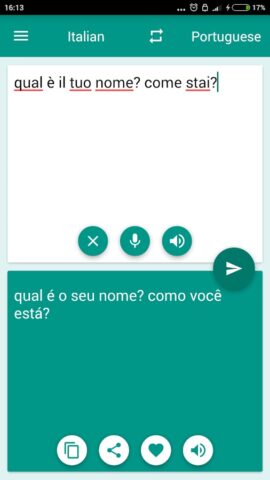 Italian-Portuguese Translator для Android — скриншот 2