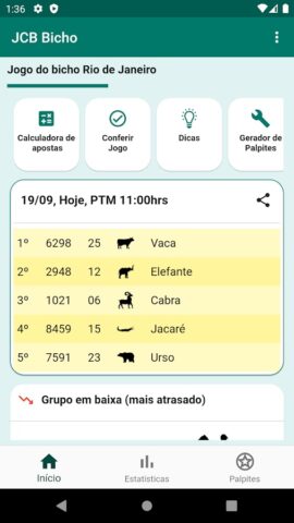 Pro Bicho RJ для Android — скриншот 1