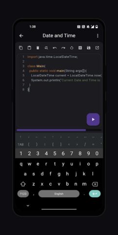 Java Compiler для Android — скриншот 2