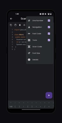 Java Compiler для Android — скриншот 5