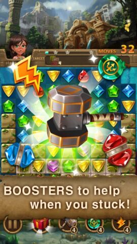 Jewels Atlantis: головоломка для Android — скриншот 3