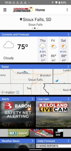 KELO Weather – South Dakota для Android — скриншот 2
