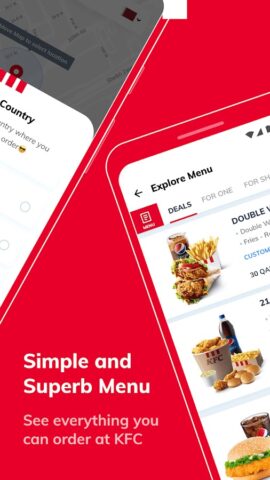 KFC Qatar — Order food online для Android — скриншот 3