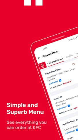 KFC UAE (United Arab Emirates) для Android — скриншот 2