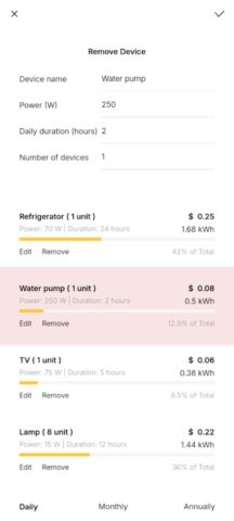 Kalkulator KWH Listrik для Android — скриншот 5