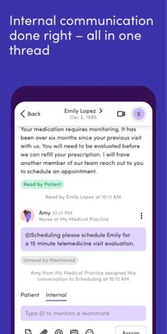 Klara – Patient communication для Android — скриншот 3