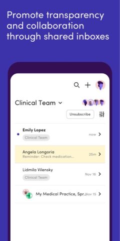Klara – Patient communication для Android — скриншот 4