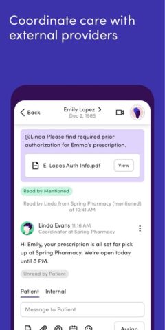 Klara – Patient communication для Android — скриншот 5