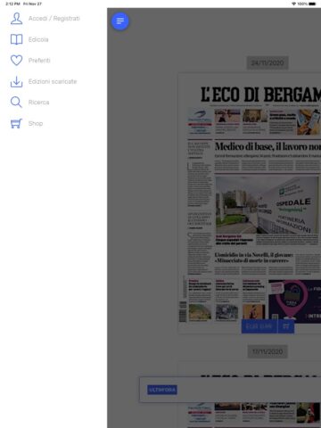 L’Eco di Bergamo Digital для iOS — скриншот 2