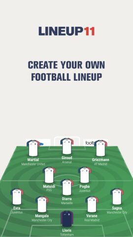 LINEUP11: Football Lineup для Android — скриншот 1