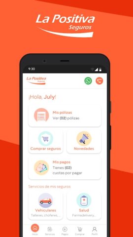 La Positiva Seguros для Android — скриншот 1