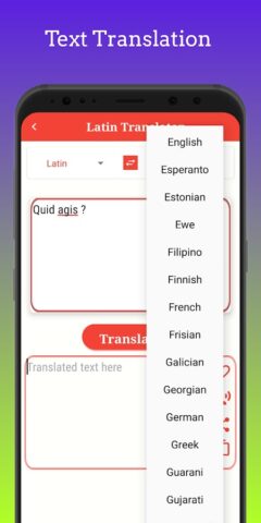 Latin Translator для Android — скриншот 3