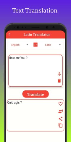 Latin Translator для Android — скриншот 4