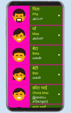 Learn Hindi from Tamil для Android — скриншот 4