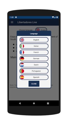 Libertadores Live для Android — скриншот 3