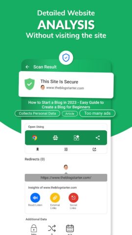 LinkWall: Anti-Phishing app для Android — скриншот 1